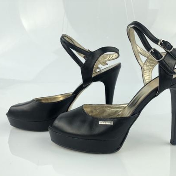 High Heel GF Ferre Peep Toe Platform Sandals Sz 8 - Picture 7 of 10